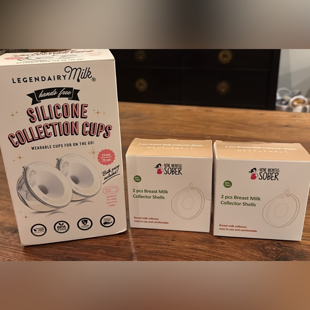 Breast feeding collection cups